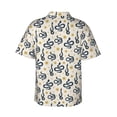 thumbnail image 3 of Uemuo Snake Printed Regular Fit Short Sleeve Casual Hawaiian Shirt for Men,Aloha shirt,Tropical shirt,Floral print shirt,Vacation Beach shirt-Small, 3 of 9