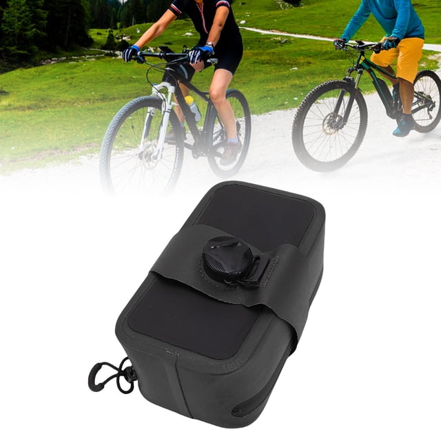Bike Bag,Under Storage Pouch Cycling Saddle Bag with 0.5L Capacity & Knob Lock Design for Emergency Tools & Rear Light Mount