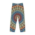 thumbnail image 4 of Xecao Round Mandala Men's Straight Lounge Pajama Pants: The Ultimate in Comfortable Sleepwear, 4 of 9