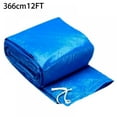 thumbnail image 5 of 6/8/10/12 FT wimming Pool Cover Waterproof Round Solar Cover with Rope Ties,Dustproof Easy Set Pool Protector for Ground Inflatable Swimming Pools,Blue, 5 of 7