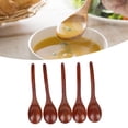 thumbnail image 1 of 5Pcs Wooden Spoons Honey Wooden Soup Spoons Behangroller Teaspoon With Long Handle For Eating Mixing Stirring Cooking, 1 of 8