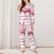 thumbnail image 2 of Fotbe Flamingo Conjunto de Pijama de Manga Larga para Mujer con Estampado, Ropa de Dormir de 2 Piezas, Conjunto de Casa Suave y Cómodo con Bolsillos-XX-Large, 2 of 7