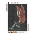 thumbnail image 4 of 30 x 40 cm, alas de ángel, pintura de diamantes, pintura de bordado de diamantes, lienzo, pintura 5d, niño, adulto, lote de diamantes de imitación, rompecabezas, dibujo, decoración de pared, dormitori, 4 of 5