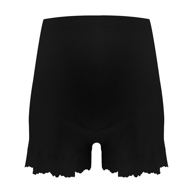 Señoras cómodas mujeres embarazadas de encaje fino de cintura alta ropa interior de mujer pantalones cortos de seguridad Fridja nalpqowj48313