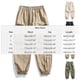 thumbnail image 3 of Ceisia Men's Solid Color Water-Repellent Lantern Cargo Pants with Elastic Drawstring Waist Army Green XXXL Gifts, 3 of 9