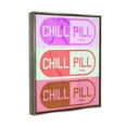 thumbnail image 3 of Stupell Industries Various Chill Pill Shapes Graphic Art Luster Gray Floating Framed Canvas Print Wall Art, Design by Daphne Polselli, 3 of 6