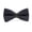 Black, variant on Men Wool Faux Leather Bow Tie Wedding Party Groom Suit Tuxedo Shirt Bowtie