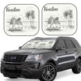thumbnail image 1 of Vsdgher Summer Vacation Scene With Camping Van Print Car Windshield Sun Shade, Reflective Sunshade Window Sunshade Sun Visor Protector Fit for Cars,Trucks,SUVs-Medium, 1 of 6