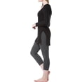 thumbnail image 3 of Fishers Finery Ecofabric Capri Legging; Casual Lounge Legging (Heathered Gray, XS), 3 of 5
