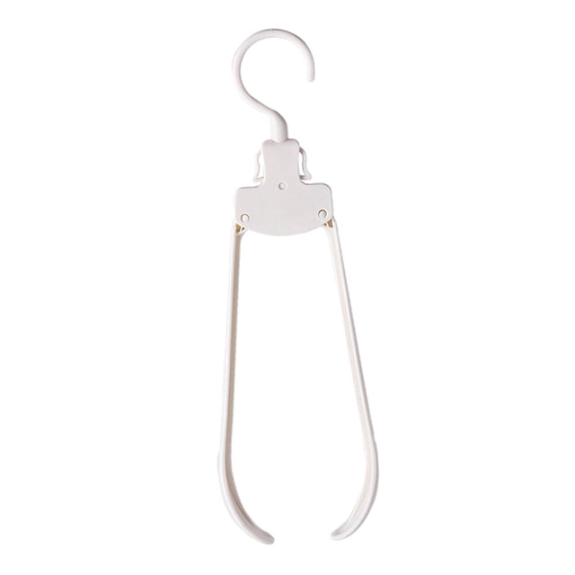 Percha de viaje plegable Macarena antideslizante para camisas y vestidos Blanco