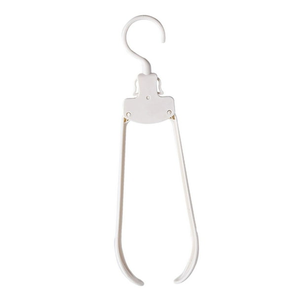 Percha de viaje plegable Macarena antideslizante para camisas y vestidos Blanco