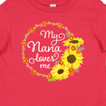 thumbnail image 4 of Inktastic My Nana Loves Me with Sunflower Wreath Boys or Girls Baby T-Shirt, 4 of 5