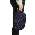 thumbnail image 7 of Night Sky Dual Compartment Navy Toiletry Cosmetic Kit, 7 of 7