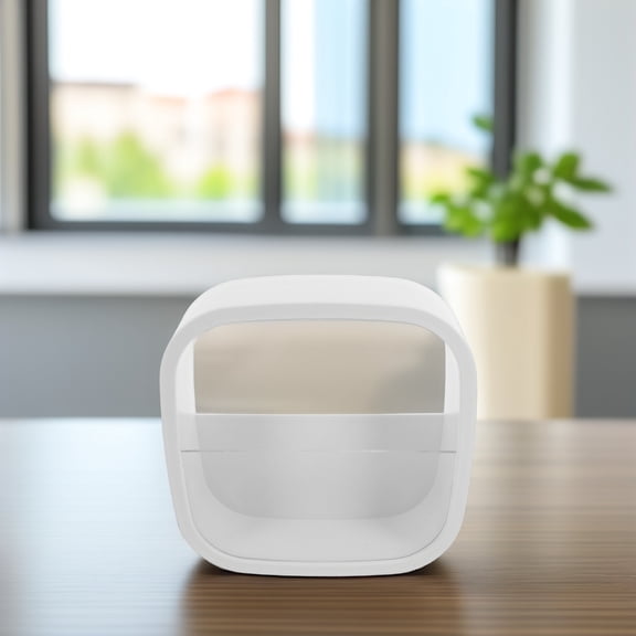 Yardwe White Wall Hanging Hydroponic Planter for Living Room and Office Decoration
