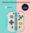 thumbnail image 4 of Moyic 2 uds controlador de juegos inalámbrico Bluetooth mando de juegos remoto despertador función Joy-Pad para interruptor Electrónica, 4 of 6