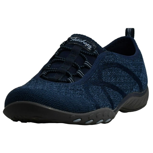 Skechers Mujer Breathe-Easy Fortuneknit Azul Marino 9.5
