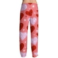 thumbnail image 6 of Hearthz Valentines Pajama Pants Men Mens Sleep Pants Heart Graphic Drawstring Straight Leg Lounge Pants Men with Pocket, 6 of 6