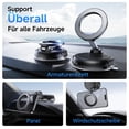 thumbnail image 2 of Vacuum Mobile Phone Holder Car Magnetic, 360° Rotating Mag&Safe Mobile Phone Holder, Car Mount with 78+ lbs Strongest Suction Power & 2400gf Strongest Magnet, for All Mobile Phones, Black, 2 of 6