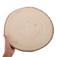 thumbnail image 5 of TEHAUX 2-Pack Natural Wood Slices for Crafting, Table Painting, Home Decor, Projects, Beige Wood Chips for Use, 5 of 8