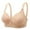 Beige, variant on Woman Plus Size Push Up Bra Full Coverage Bralette Top Bras Seamless Harness Bra Female Free Back Closure Plaid Soft Bra