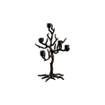 thumbnail image 6 of Spooky Tree Branch Votive Candle Holder, Gothic Halloween Tabletop Centerpiece, Resin Twisted Bare Tree with 5 Candle Slots, Iron Style Haunted Themed Candelabra, Black Creative Home Decor, 6 of 6