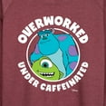 thumbnail image 3 of Monsters Inc. - Overworked Under Caffeinated - Women's Lightweight French Terry Long Sleeve Shirt, 3 of 5