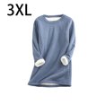 thumbnail image 4 of Qarigey Ropa interior térmica de algodón para mujer, Color sólido, reutilizable, lavable, de manga larga, para invierno y otoño, lencería cálida Prendas para la parte del cuerpo Azul XXXL Qarigey AP013396-30, 4 of 6