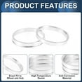 thumbnail image 5 of Unique Bargains Car Wheel Hub Centric Rings Wheels Center Shaft Shock Absorbing Hubrings Aluminium Alloy Silver Tone Durable OD 72.1mm to ID 66.1mm, 5 of 7