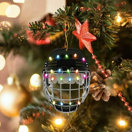 Personalized hockey christmas ornaments