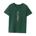 thumbnail image 3 of Camiseta para mujer verano elegante streetwear cuello redondo camiseta para trabajo oficina senderismo SG, 3 of 7