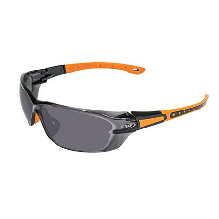 Global Vision Eyewear Black Hills 1-1 SM Hills Edition 1 Safety Sunglasses, Smoke Lens, Frame, Black