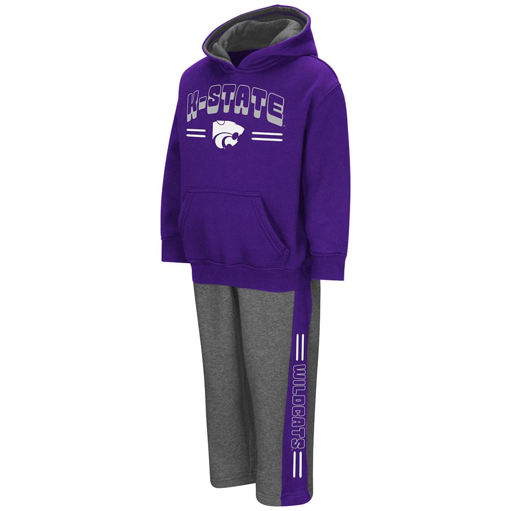 Toddler NCAA Kansas State Wildcats Boys Punter Fleece Hoodie and Sweatpants Set (Team Color) by Colosseum