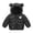 Black, variant on Krdevn Baby Bear Ear Hooded Puffer Jacket Quilted Winter Coat Size:6-7 Years