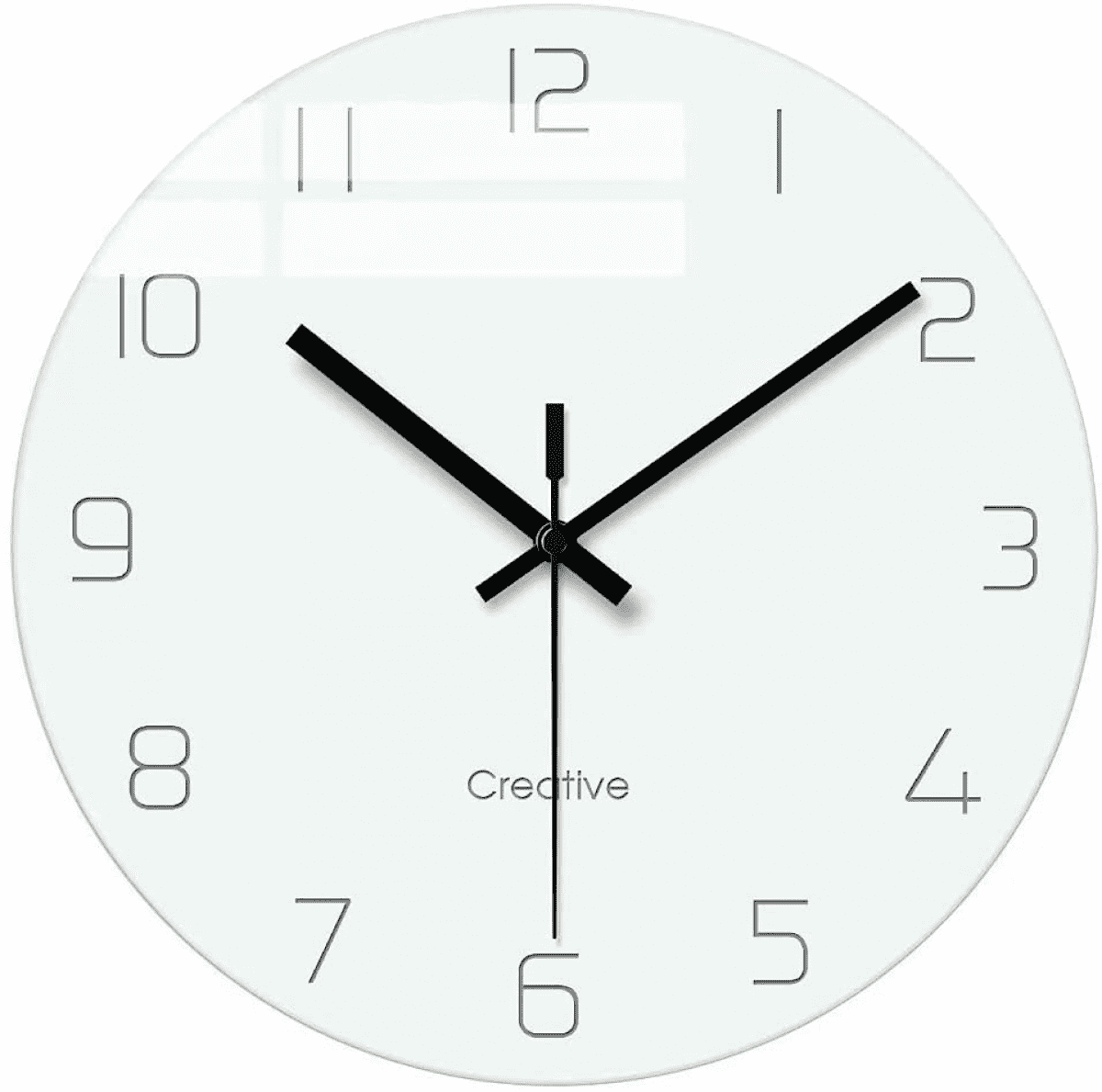 Wall Clock, Home Decorative Silent NonTicking Quartz Battery Operated