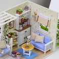 thumbnail image 3 of Ogrmar Wooden Dollhouse Miniatures DIY House Kit with Cover and Led Light-Cat Diary, 3 of 5