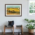 thumbnail image 3 of Art.com Harvest at La Crau with Montmajour in the Background Art Print by Vincent van Gogh, Brown Frame Wall Art, 44" x 32", 3 of 5