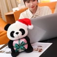 thumbnail image 7 of FEOLGEHLY Christmas Bear Baby Doll Toys, 10 inch Cute Panda Dolls with Christmas Hat, Soft Stuffed Plush Animal Toys Plushies Christmas Birthday Gifts for Kids/Her/Girlfriend/Lover/Mom, 7 of 7