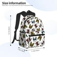 thumbnail image 4 of Lsque Bulldog Sunglasses Face Classic Casual Backpack - Large Capacity Water-Resistant Backpack for School, Work, Travel, and Outdoor Activities, 4 of 8