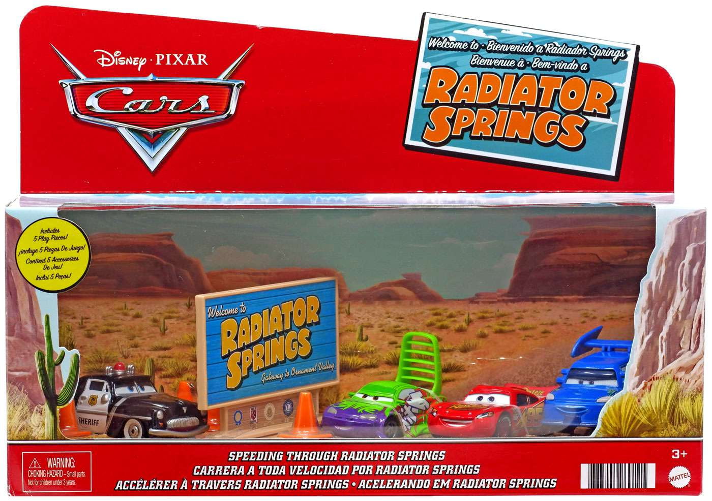 Disney / Pixar Cars Speeding Through Radiator Springs Diecast Car 4 ...