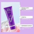 thumbnail image 4 of Purple Whitening Toothpaste - Deep Stain Remover Toothpaste for Coffee Lovers, Helps Remove Tea and Wine Stains, Fresh Breath, Oral Cleansing, Vanilla, 4 of 5