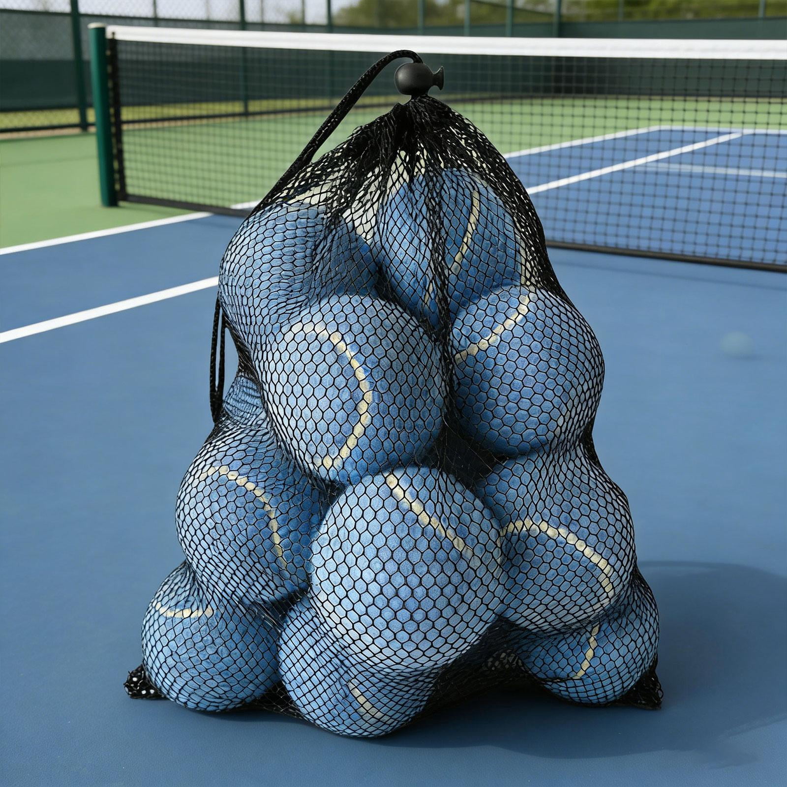 harayaa 12 Pieces Tennis Balls Exercise Playing Balls Professional Rubber Training Balls Blue