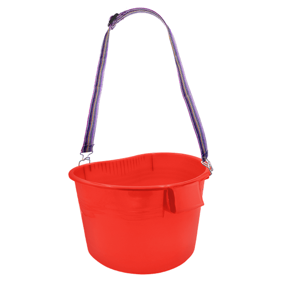 Zenport AG430R Picking Pail Bucket with Strap, 22-Quart, Red - 5 Pack