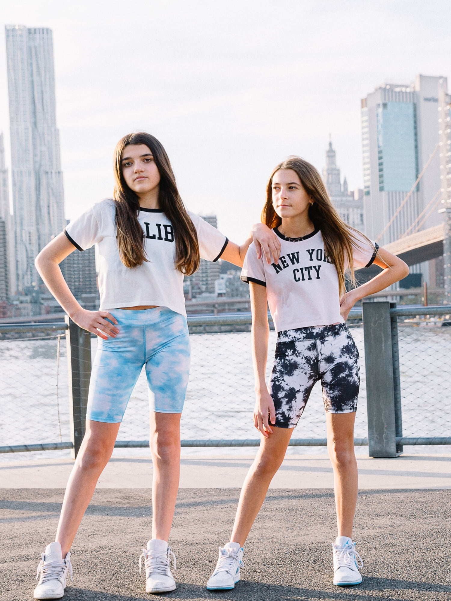 Theme by Ariella Girls New York Active Shorts Set, 3-Piece, Sizes 7-16