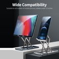 thumbnail image 4 of TFixol Adjustable Aluminum Alloy Phone Tablet Stand Portable Folding Phone Bracket Stable Structure for Mobile Phone Tablet Blue, 4 of 8