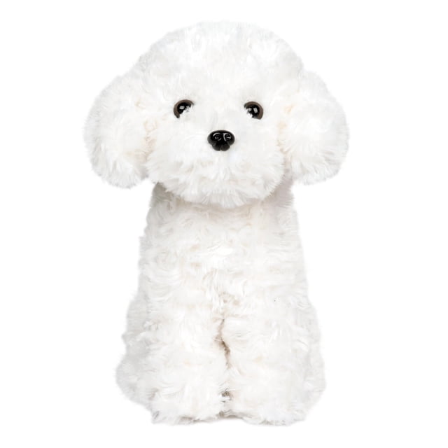 Peluche WEIGEDU, de juguete, caniche, 32 cm, color blanco