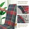 thumbnail image 5 of Yayeee 2 Pack Dining Chair Covers Stretch Parson Chairs Slipcovers Seat Protector, Warm Tartan Mosaic, 5 of 6