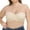 Beige, variant on Wirefree Comfort Bra - Breathable Cotton Bralette with Removable Padding, Seamless Strapless Design for Everyday Wear (Beige | 75F)