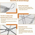 thumbnail image 4 of Portable Bonfire Campfire Fire Pit Collapsing Stainless Steel Mesh Fireplace Foldable Camping Fire Pit Camping Gear, 4 of 6