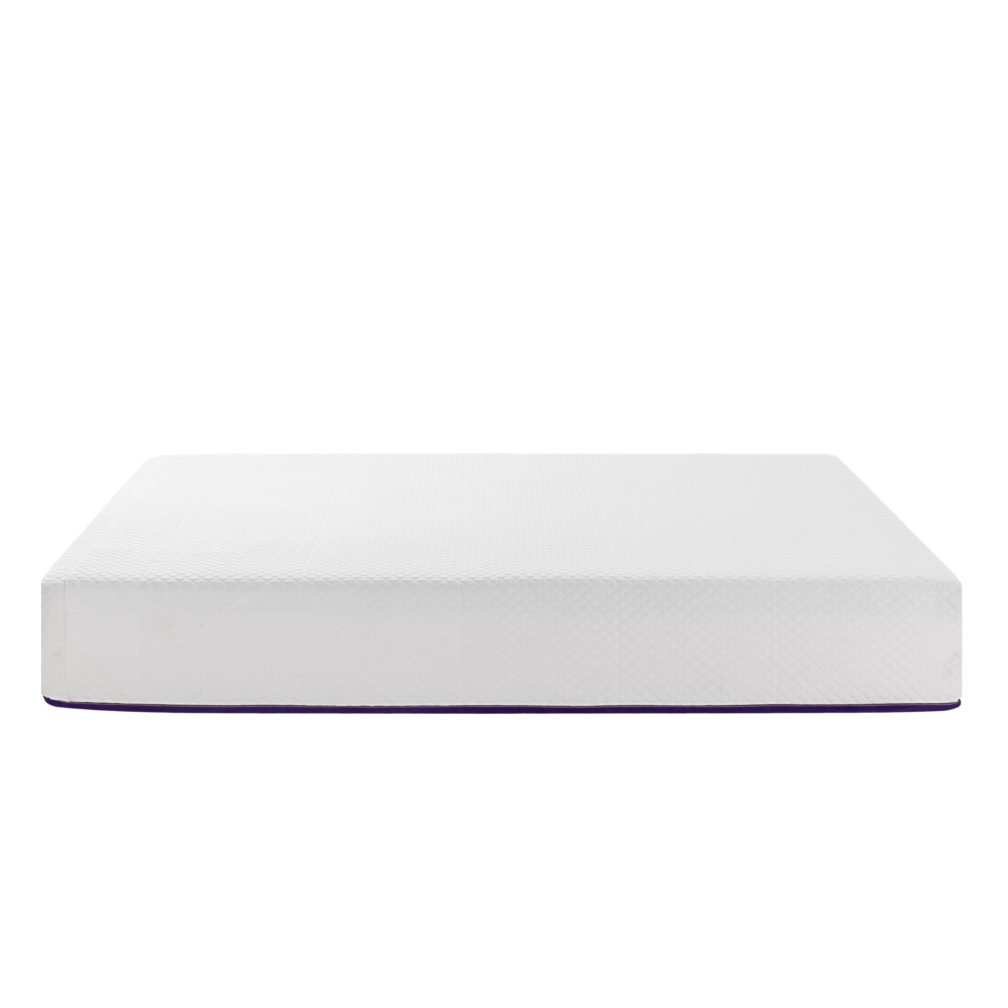 BSHTI 8" Full Knitted Fabric Hybrid Mattress with Pocket Coils, Support Foam, Pressure Relief for Bedroom(White)