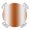 Orange-red, variant on Beige White Ombre Round Fitted Tablecloth with Elastic Edge, Waterproof Table Cloth Table Cover for 45"-54" Tables, Abstract Art Modern Cream Gradient Tablecloths for Dining Picnic Indoor Outdoor